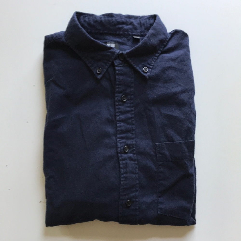 Uniqlo Cotton Flannel, Navy